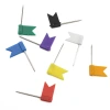 The manufacturer's new bulk colored flag long needle creative felt board positioning needle decorative cork board marking map needle Item Picture